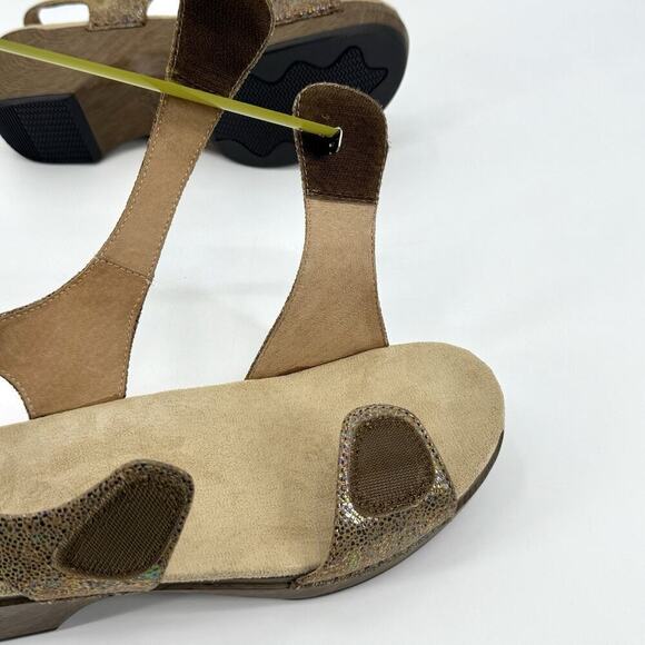 Dansko Womens US Size 10.5-11 Shimmer Size 41 Platform Casual Slingback Sandal - Picture 7 of 12